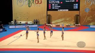 Uzbekistan (UZB) - 2018 Rhythmic Worlds, Sofia (BUL) - Qualifications 3 Balls + 2 Ropes