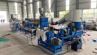 HDPE LDPE Polythene PP Bag Pelletizing Recycling Machine