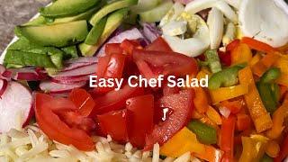 Easy Chef Salad | Easy Summer Salad | Chef Salad Recipe #casouthernbelle