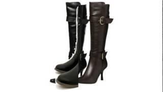 black leather boots for women