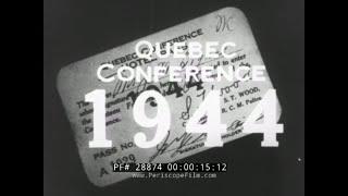 1944 SECOND QUEBEC CONFERENCE  WWII WINSTON CHURCHILL & FRANKLIN ROOSEVELT SUMMIT 28874