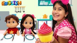 Maria Clara Pretends To Be a Chef In The Toy Kitchen