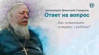 Протоиерей Димитрий Смирнов. Как остановить истерику у ребёнка?