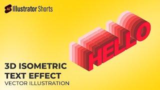 3D Isometric Text Effect | Illustrator Tips and Tricks