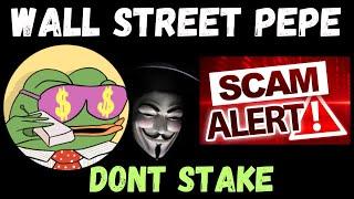 WALL STREET PEPE WEPE  PRESALE COIN CRYPTO SCAM UPDATE NEWS LEGIT CLAIMING LAUNCH WALL