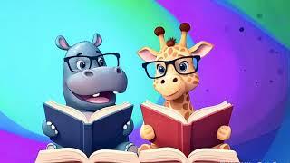 Hippo Teaches the Giraffe the Magic of Reading  #funny #fun #kidsfun