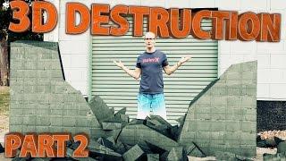 3D Destruction Adobe After Effects & Cinema 4D Tutorial 2/3