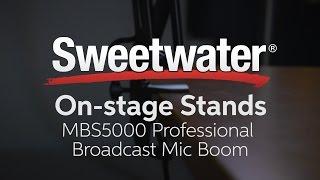 On-Stage Stands MBS5000 Professional Broadcast Mic Boom