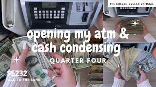 opening my atm & full cash condensing | closing out 2024 