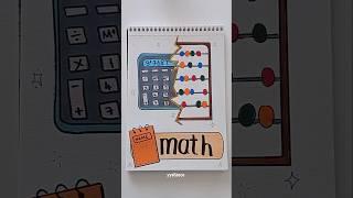 Creative and Easy Front Page İdea; math  #frontpage #shorts