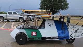 Prosper Solar Car Team official start of @SolarCarChallenge