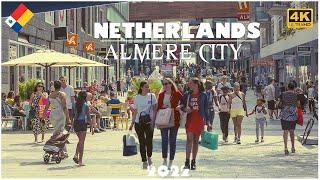 Walking tour in Almere / Youngest City in the Netherlands - The best shopping mall  / 4k UHD