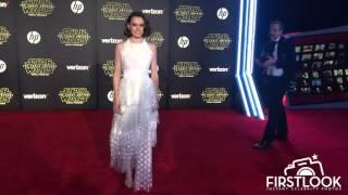 Daisy Ridley at the World Premiere of Star Wars: The Force Awakens