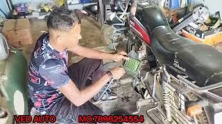 ved auto splendor bike servicing//