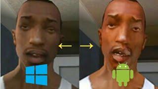 Diferencias entre las versiones de GTA San Andreas de Android y PC