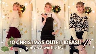 WHAT TO WEAR ON CHRISTMAS DAY!!   (10 christmas-y outfit ideas) || VLOGMAS DAY 20