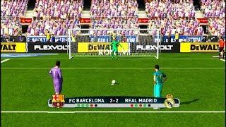 FC BARCELONA vs REAL MADRID | El Clasico | Penalty Shootout | PES 2017 Gameplay