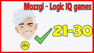 Mozzgi Logic IQ Level 21 22 23 24 25 26 27 28 29 30 Solution Walkthrough