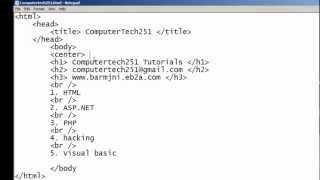 HTML Tutorials - Part 2 HD