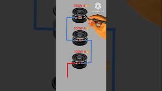 speaker series connection | #electronics #diy # short #connection