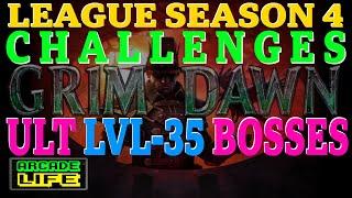Grim Dawn - Season 4 - Ultimate Krieg, Pusquill and Grundleplith level 35 challenges - 2022