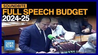 Full Speech Budget 2024-25 | Pakistan Finance Minister | Dawn News English