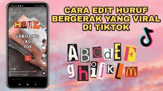 Cara Edit Teks Bergerak Warna-warni |  Viral Di Tiktok