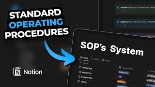 How to create Standard Operating Procedures in Notion