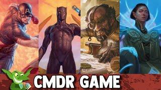 Captain America vs Black Panther vs Jan Jansen vs Prime Speaker Vannifar EDH / CMDR game