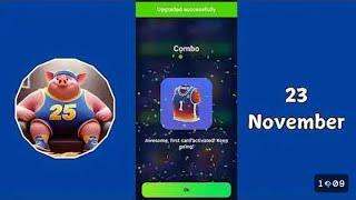 Piggy Bank Daily Combo 23 November | Piggy Bank Combo Today| Piggy Bank Airdrop Combo