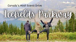 ALBERTA TRAVEL VLOG | ICEFIELDS PARKWAY DRIVE & BIG BEEHIVE HIKE, LAKE LOUISE