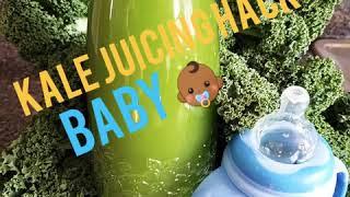 KALE JUICING RECIPE LIFE HACK | BABY *GREEN JUICE* 2020