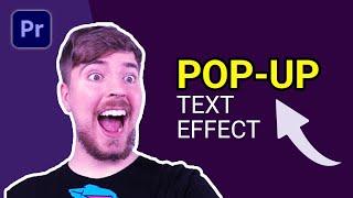 Make POP UP Text Effect Like MrBeast in Premiere Pro (Tutorial)