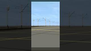 ЭП1 с поездом РОССИЯ #ржд #trainz #чс4т #shorts