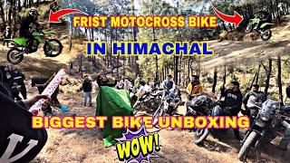 FRIST MOTO CROSS BIKE IN HIMACHAL BIGGEST UNBOXING ️KAWASKi KLX 300 @ItshuboyRacing