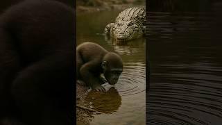 Why provoke that gorilla?#Gorilla#crocodile#wildbeast #Wildlife #goldenretriever