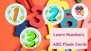 Learn Numbers | 123 Flash Cards | Kids | Count 1-10 : Brainy Explorers