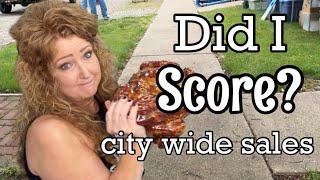 Unexpected Garage Sale Treasures | Did I SCORE BIG | city wide sales