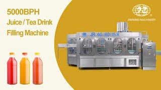 5000BPH Juice / Tea Drinks Filling Machine, Juice Filling Production Line - Jinrong Machinery