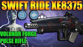 Destiny 2 | Swift Ride XE8375 Volundr Forge Pulse Rifle PvP Gameplay Review | Black Armory DLC