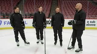 Bauer Rink Demo: Aleksander Barkov Vs. Leon Draisaitl in the Faceoff Circle