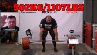 Ivan Makarov 502KG DEADLIFT WORLD RECORD ATTEMPT