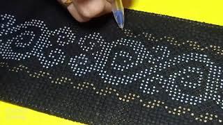 Nanda kain sulam ngena pen cross stitch