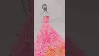 dress design #shorts #art  #satisfying #youtubeshorts