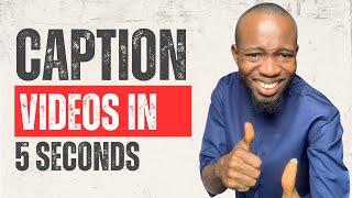 How to Caption Videos in 5 Seconds with CapCut! (Super Fast & Easy)