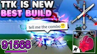 This TTK Combo MIGHT BE The NEW BEST PvP Build... (Blox Fruits)