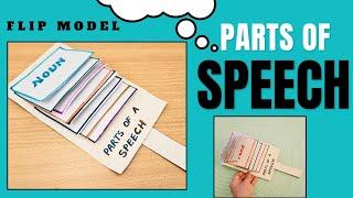 Parts of Speech, waterfall flipbook | TLM English Grammar