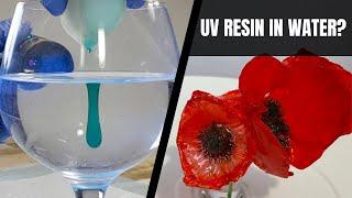 UV Resin in WATER? New Resin Technique - Creating Resin Flowers in Water!