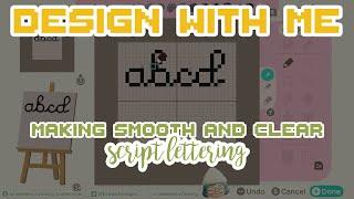 Animal Crossing Pixel Art Tutorial - Creating Clear Script Lettering