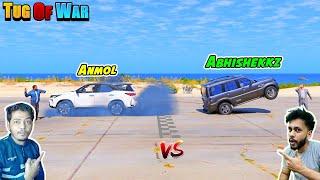 GTA 5 : @AbhishekkzGaming  Indian Cars Vs Anmol GameX Indian Cars Tug Of War